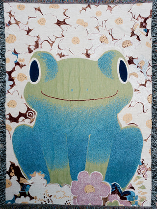 Flower Frogs Blanket