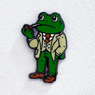 Professor Frog Pin