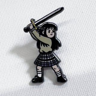 Sword Girl Pin
