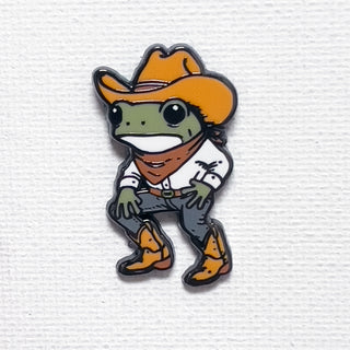 Howdy Frog Pin
