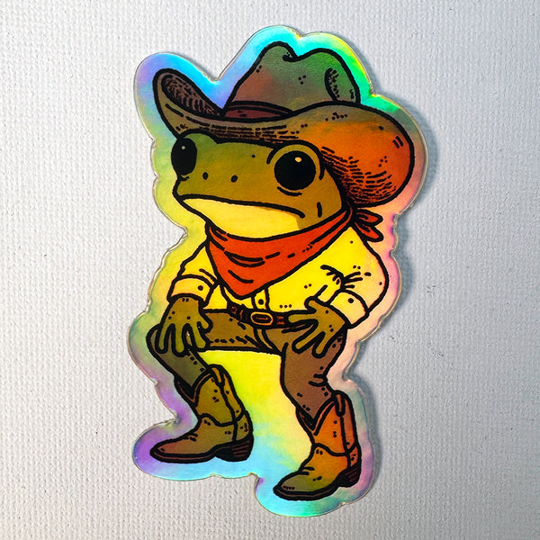 Howdy Frog Sticker