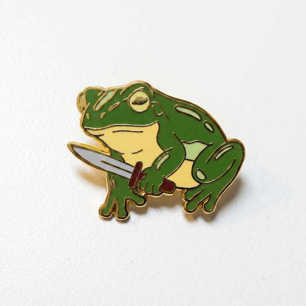 Hostile Frog Pin