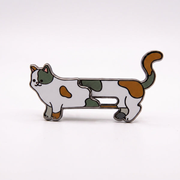 Long Cat enamel pin