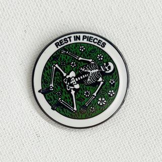 Rest In Pieces Pin