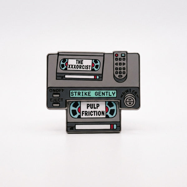 VHS Tapes Deluxe Pin