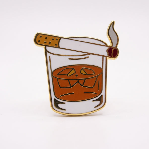 Nightcap enamel pin