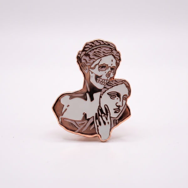 Facade enamel pin
