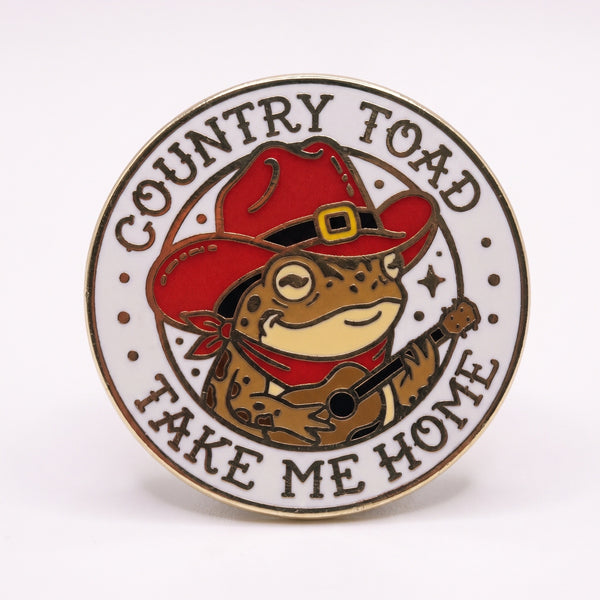 Country Toad Pin