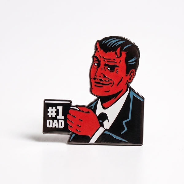 #1 Dad enamel pin