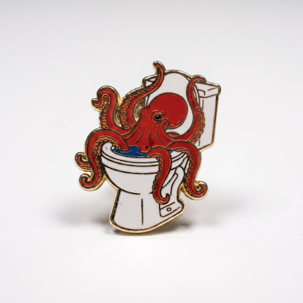 Clogged enamel pin
