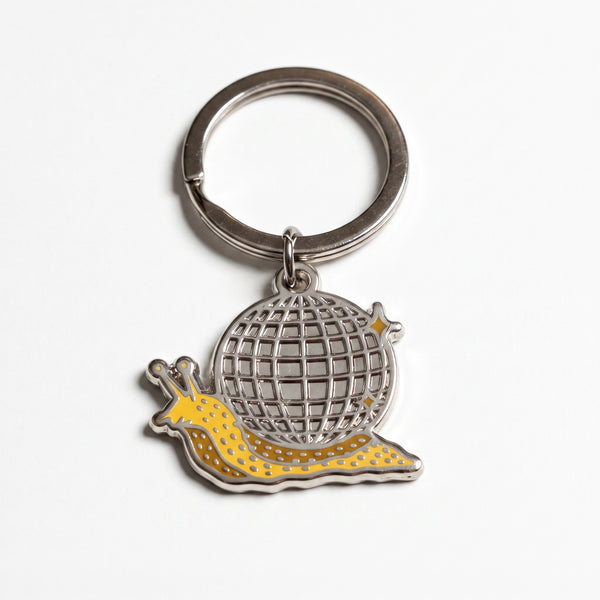 Disco Snail Keychain