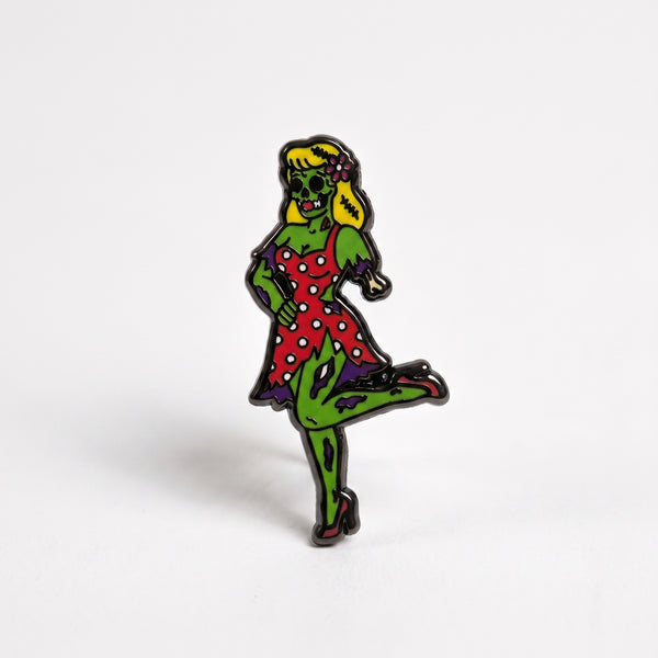 Zombie Pin-up Girl Pin
