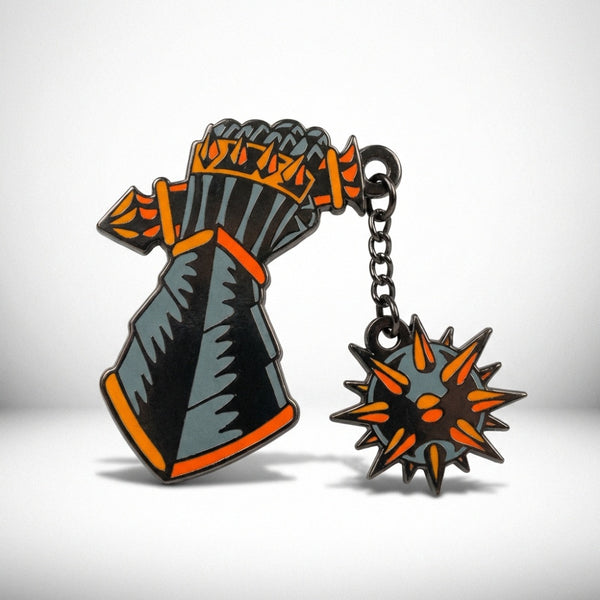 Flail Hand Deluxe Pin