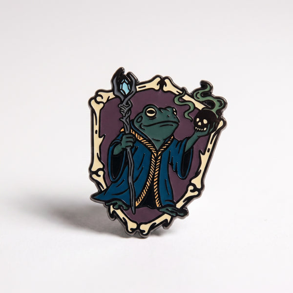 Toad Wizard enamel pin