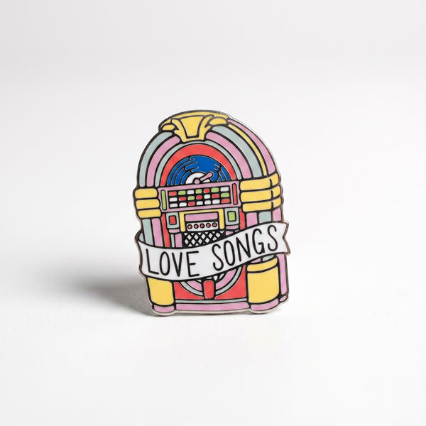 Love Songs Jukebox Pin
