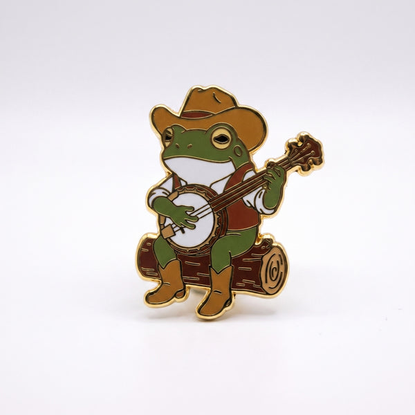 Banjo Frog Pin