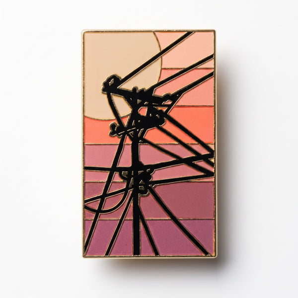 Power Lines enamel pin