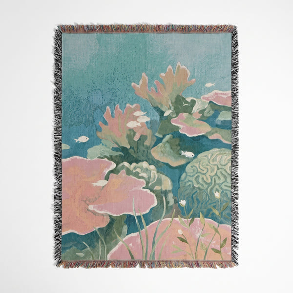 Coral Reef woven blanket
