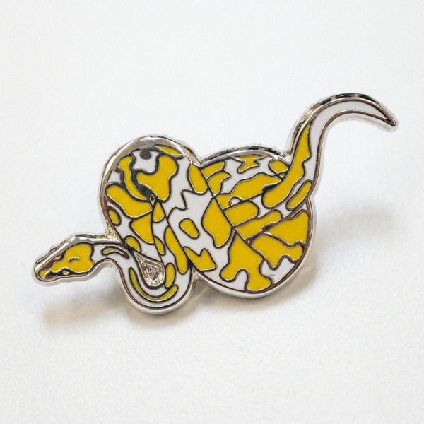 Albino Python Pin