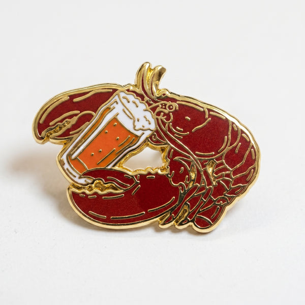 Lobster Beer Pin