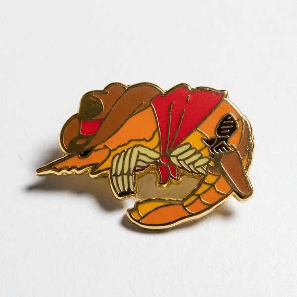 Cowboy Shrimp Pin