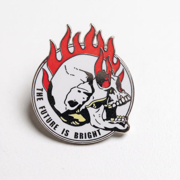 The Future Is Bright enamel pin