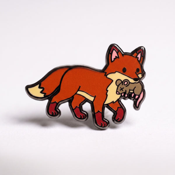 Fox & Mouse Pin