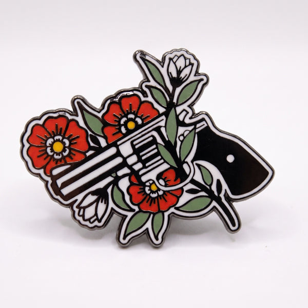 Tattoo Revolver Pin