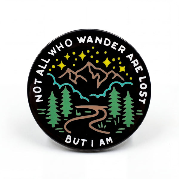 Not All Those Who Wander Are Lost Patch - Iron On - Biker Aussie Embroidered