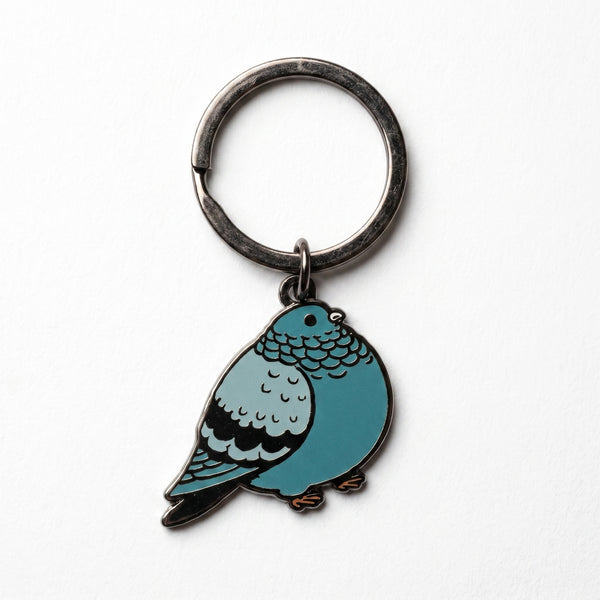 Fat Pigeon Keychain