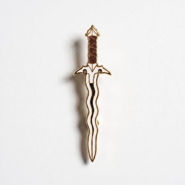 Flamberge enamel pin