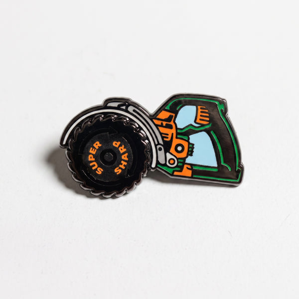 Super Sharp enamel pin