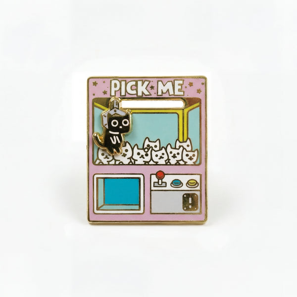 Pick Me Claw Machine Deluxe Pin