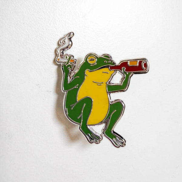 Party Frog enamel pin