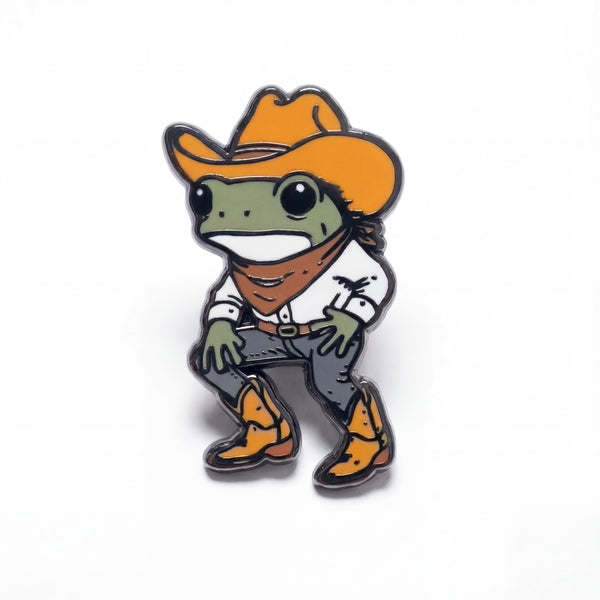 Howdy Frog Pin