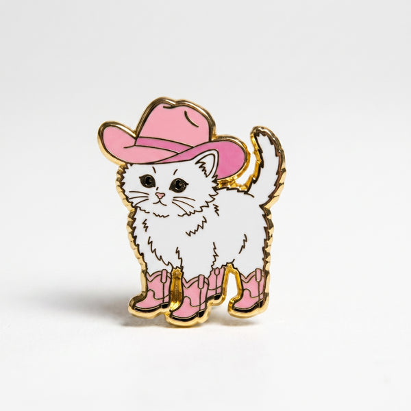 Cowgirl Kitty enamel pin