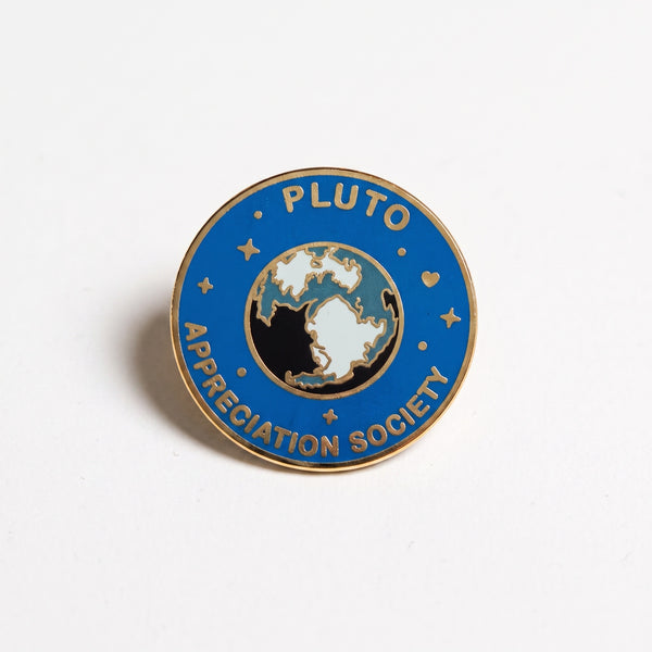 Pluto Appreciation Society enamel pin