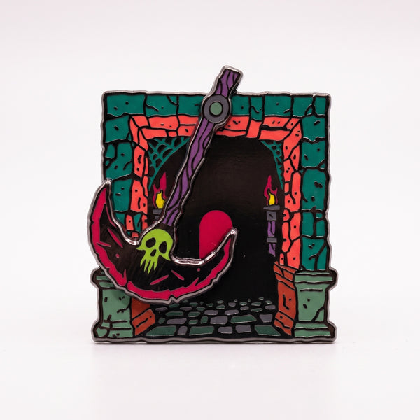 Dungeon Door enamel pin
