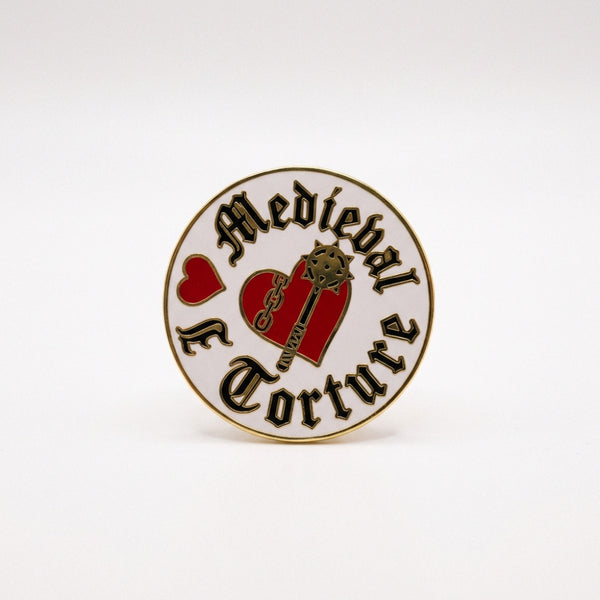 I <3 Medieval Torture Pin
