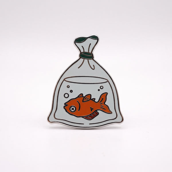 Goldfish Bag enamel pin