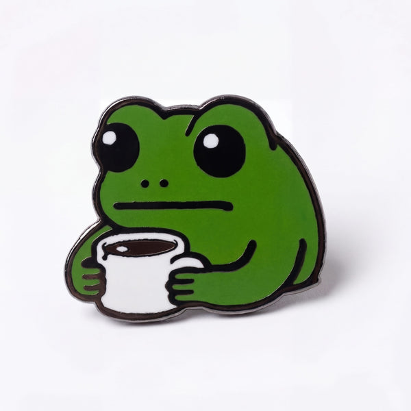 Coffee Frog Pin