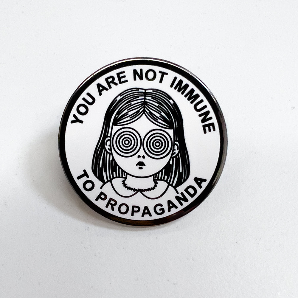 Strike Gently Co Propaganda Girl Pin