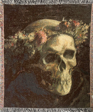 Floral Skull Blanket