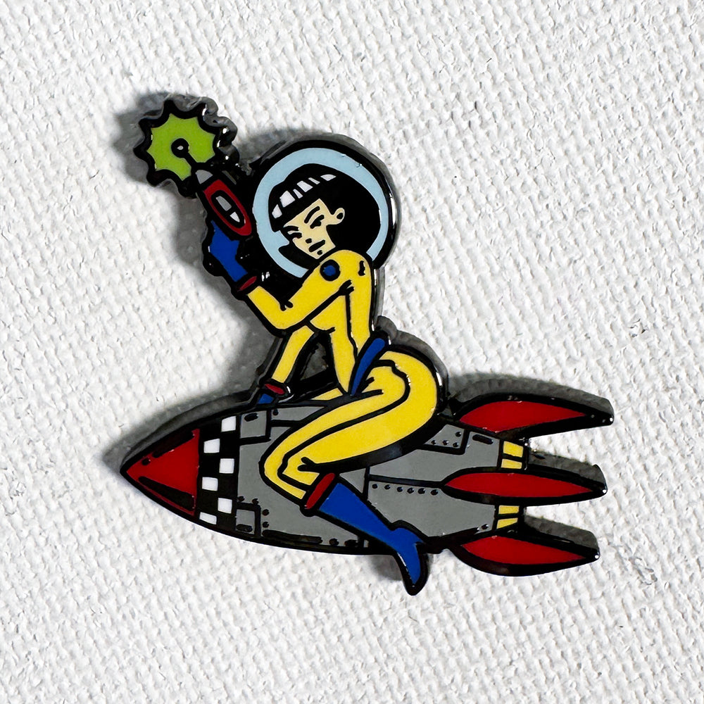 Space Girl Pin