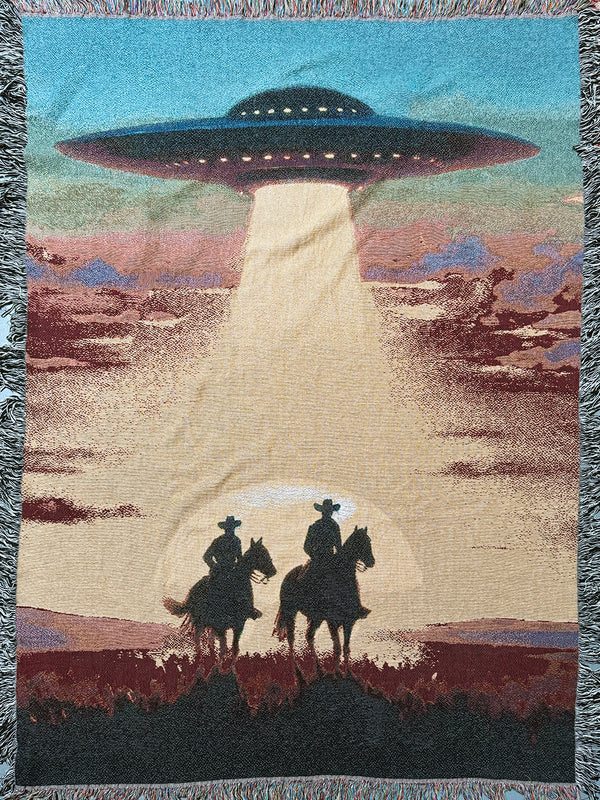UFO Sunset Blanket