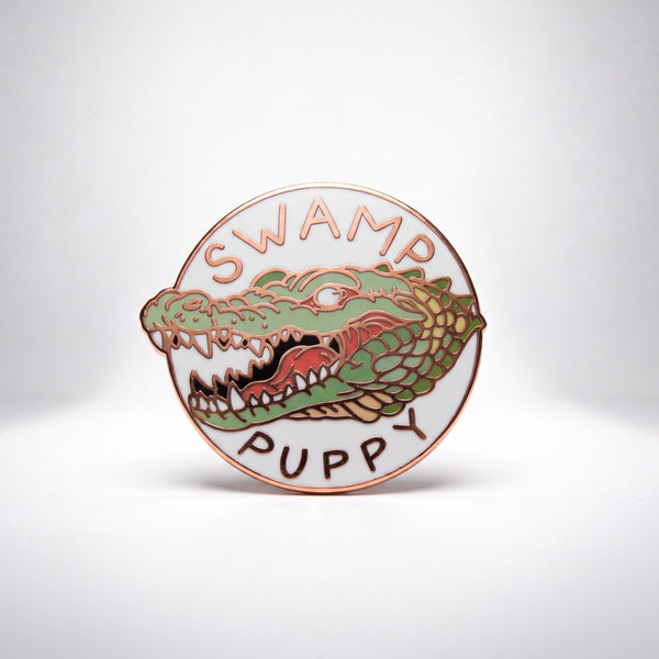 Swamp Puppy enamel pin