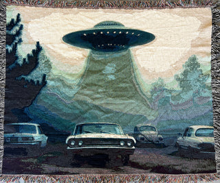 Retro UFO Blanket