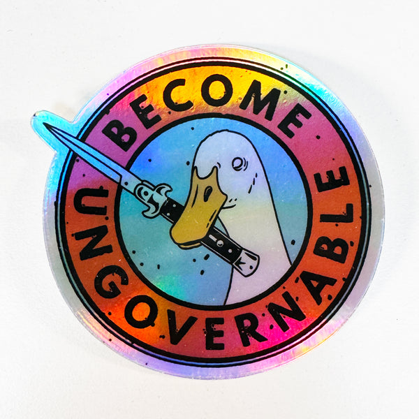 Ungovernable Sticker (Holographic)