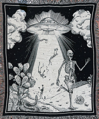 Skeleton Abduction Blanket