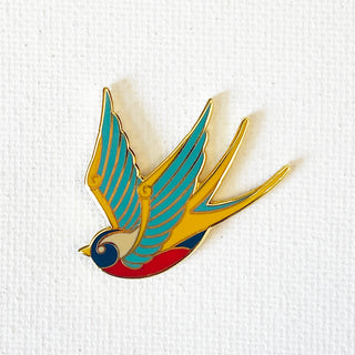 Gold Bird Pin